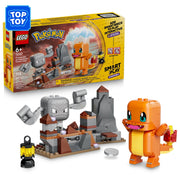 LEGO Pokmon SMART Play Charmander and Geodude's Cavern Clash Interactive Building Toy with 2 SMART Tags and 2 Figures Ages 6+ 198 Pieces 6589478