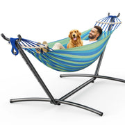 KEESTP Comfortable 2 Person Hammock with Stand, Wideblue