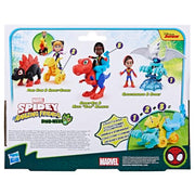 Hasbro Spidey and His Amazing Friends Dino-Webs Spidey-Rex and Miles Spin Morales Action Figure Set, 6-Inch and 4-Inch