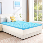 BDEUS Gel Cooling Memory Foam Mattress Topper, 2 Inch Egg Crate Design, Medium Firm, CertiPUR-US Certified, Twin