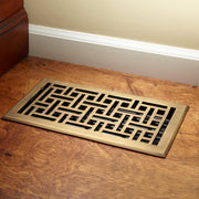 Signature Hardware HV-1019-410-AB Wicker Style Brass Floor Register - Antique Brass 4