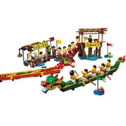 LEGO 80103 Dragon Boat Race Collectible Set, 642 Pieces, Multicolor, Dragon Boat Festival Theme, Includes 15 Minifigures