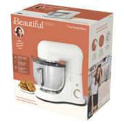 Made By Gather Beautiful 5.3 Qt Stand Mixer, 12 Speeds, 300W Motor, Stainless Steel Bowl, Tilt-Head Design, Tomato Red, 29090