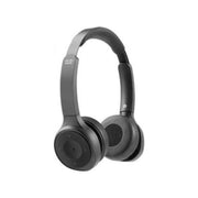 Cisco Wireless Bluetooth Headset 730, Dual On-Ear, HD Audio, Active Noise Cancellation, USB-A Adapter, 3.5mm Cable, Carbon Black, HS-WL-730-BUNA-C
