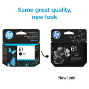 HP CH561WN#RFD 61 Black Ink Cartridge, Original Black Ink, Compatible with OfficeJet 2620 2621 4630 4632 4635, Single Pack