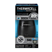 ThermaCELL E-ZoneGuard Patio Rechargeable Mosquito Repeller, 20-Foot Protection Zone, Fast Charging Dock, 36-Hour DEET-Free Refill, 6.5-Hour Battery, Black, E65XA