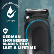 Gillette Men's Pubic Hair Trimmer with Anti Chafe Stick, Black - Waterproof