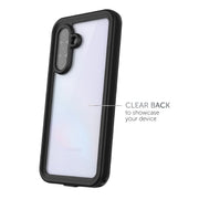 Body Glove Tidal Waterproof Phone Case, Slim Hard Shell with Built-In Screen Protector, Black/Clear, Compatible with Samsung Galaxy A37 5G and A36 5G, Drop Tested to 6ft, 100145550