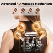 Upgo 4D Massage Chair with 55-Inch SL Track, 3 Zero Gravity Modes, App Control, Gray Leather