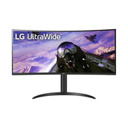 LG 34BP65C-B 34in UltraWide Curved Computer Monitor, 21:9 QHD 3440x1440, 160Hz Refresh Rate, 1ms Response Time, HDR10, AMD FreeSync Premium, Black