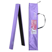 Justice 8ft Folding Gymnastics Balance Beam, High-Density EVA Core, Anti-Slip Suede Surface, Lavender, Portable Design
