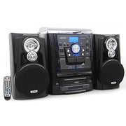 Spectra Bluetooth 3-Speed Stereo Turntable Music System Dual Cassette Deck