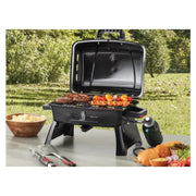 Ozark Trail Portable Table Top 1 Burner Camping Gas Grill with Interchangeable Griddle Plate, 10,000 BTU