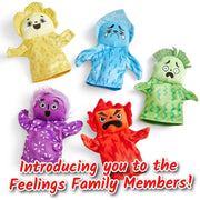 hand2mind HTM95417 Feelings Family Puppets