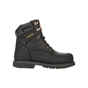 Brahma Iron Tough II 8in Steel Toe Work Boots, Black, Wide Width, Lace-Up, Rubber Outsole