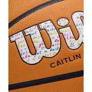 Wilson Caitlin Clark EVO NXT 3951 Indoor Basketball, Micro-Touch Composite Leather, Orange, Size 6, 28.5 in