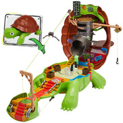 Playmates Toys Tales of the Teenage Mutant Ninja Turtles Pet Turtle Playset, Transforming 18-Inch Training Arena, Multicolor