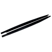 BMW 3 Series E90 E92 E93 Side Skirt Extensions, Glossy Black ABS Plastic, M Performance Style - Material : Plastic