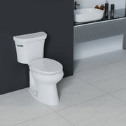 Mainstays BP669TB Round Non-Electric Bidet Toilet Seat with Dual Self-Cleaning Nozzles, Daisy White