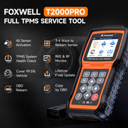 Foxwell T2000 Pro TPMS Programming Tool with Sensor Activation, Reset, Relearn, and Programming, Orange