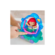 Fisher-Price Little People Disney Princess Parade Figure and Vehicle Set, 16-Piece Toddler Toy