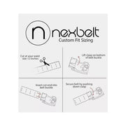 Nexbelt PCS6830 EDC Supreme Appendix Black 38mm Nylon Gun Utility Harness Ratchet Belt for Concealed Carry