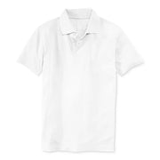 Nautica Little Boys Short Sleeve Performance Polo, Moisture-Wicking, Stretchable Polyester, White, US X-Large/7X
