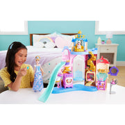 Mattel Disney Princess Pet Palace Doll Playset with Cinderella, 2 Animal Friends, 20+ Furniture and Accessories, Multi-Color, JBF95