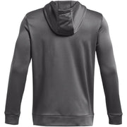 Under Armour Men's ArmourFleece Full Zip Hoodie, Lightweight Breathable Fleece, Castlerock Black, XXL, 1373357