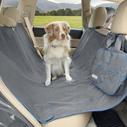 Kurgo Heather Dog Auto Hammock - Heather Grey/Coastal Blue