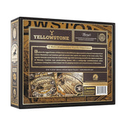 Theory11 Yellowstone Jigsaw Puzzle, 1,000 Pieces, Brown, Intermediate Skill Level, Gold Foil Accents, T11-YELSTONE-PUZZLE