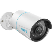 Reolink 5MP Outdoor PoE Security IP Camera, Smart Human Vehicle Detection, Night Vision 100ft, Audio Record, Smart Playback, Timelapse, White, RLC-510A