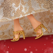 Barbie Signature 2025 Holiday Barbie Fashion Doll, Seasonal Collector, Light Brown Hair with Silver & Gold Gown