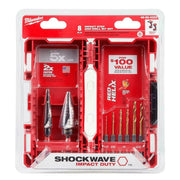 Milwaukee 48-89-9252 SHOCKWAVE Impact-Duty Titanium Step Bit Set (8-Piece)