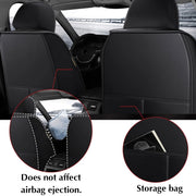 Audew 1 Piece Front Car Seat Cover PU Leather, Breathable and Soft Auto Seat Protector Universal Fit for Sedan