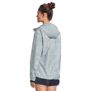 The North Face Antora Rain Jacket, Waterproof Breathable DRYVENT 2L, Blue Eclipse Regenerative Ink Print, Large, NF0A8ENUE6I