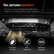 A-Premium Engine Oil Pan Sump with Drain Plug for Mazda 3 2012-2013 2.0L PE0710400A