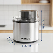OllDIDE Ice Cream Maker, 2-Qt Insulated Freezer Bowl, LCD Screen, Built-In Timer, Corded Electric, SU-501