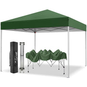 GVDV CE-12 10x10 ft Easy Pop up Outdoor Canopy Tent, Portable Straight Leg Gazebo Instant Canopy