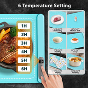 Homolt HXLB-MOMOK Large Electric Warming Tray, Graphene Nano Silicon, Adjustable Temperature with 6 Heat Settings