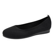 B91xZ Womens Classic Knit Ballet Flats Breathable Slip-On Round Toe Casual Shoes, Soft Memory Foam Insole Lightweight Work Travel Loafers