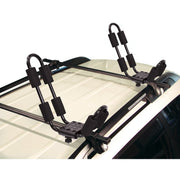 Malone MPG130 EcoRack J-Style Kayak Carrier, Black, Universal Fit Hardware, Adjustable Foam Pads, Waterproof Tie Downs