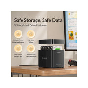 ORICO DS500U3-US-BK-BP 5 Bay 3.5inch Hard Drive Enclosure USB 3.0 to SATA Magnetic Tool-Free External HDD Docking Station 5x18