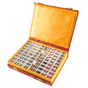 Hey! Play! 80-MAHJ Chinese Mahjong Game Set with 146 Tiles, Dice, and Ornate Storage Case