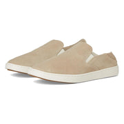 OluKai 20539-2020 Pehuea Luxe Suede Slip-On Sneakers for Ladies - Tapa/Tapa - 6M