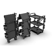 Hyper Tough Hyper Stack New Foldable Collapsible Utility Cart, Black - 39.37 x 18.11 x 8.07