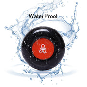 CallToU Wireless Pager System with 1 Wrist Receiver, 5 Waterproof Call Buttons, Vibration and Audible Alerts, 500 ft Range, Rechargeable Battery, W05 5-1