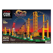 CDX Blocks Brick Construction Sidewinder Roller Coaster Building Set - Material Plastic