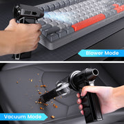 Foukus Electric Compressed Air Duster, 2-in-1 Blower and Vacuum, 200000 RPM, 10000mAh Cordless Mini Blower
