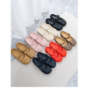 ZZZ Womens Ballet Clog Flats Lightweight Breathable Slip-On Shoes Non-Slip Polyurethane Sole Wide Fit Black